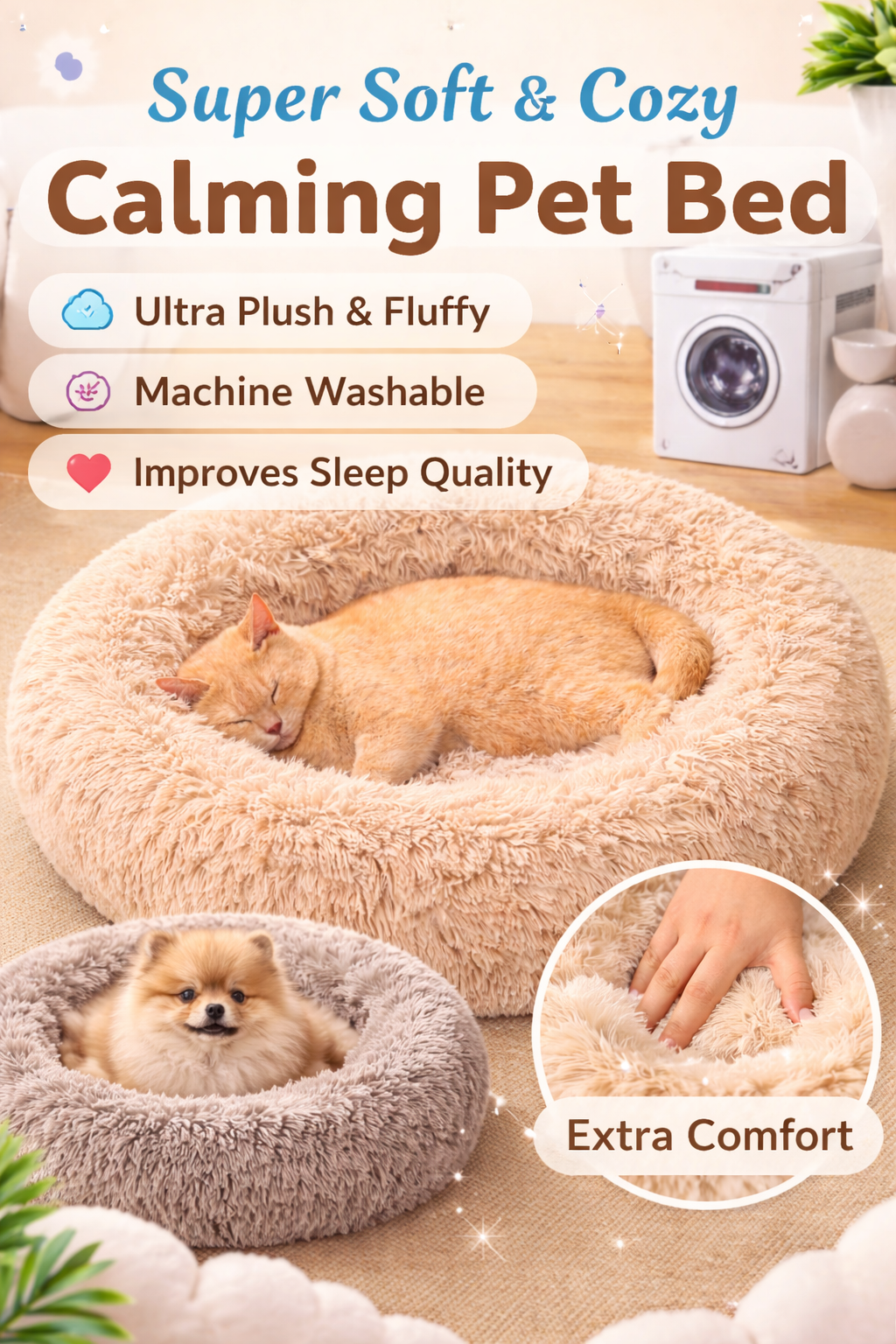 Fluffy Cloud Bed For Your Pets